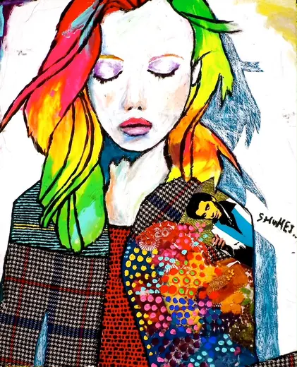 Laforet exhibition — Youngest daughter of collage girl / 530x652mm