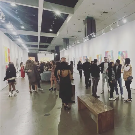 LA Art Show 2023 — Reception at the exhibition