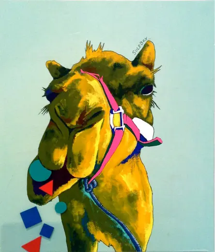 "Parrot philosophy" of SULEBOX solo exhibition — "Food additive" / Acrylic on wood panel 530×455mm