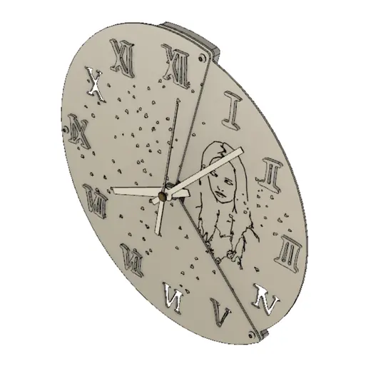 Duralumin reversible clock