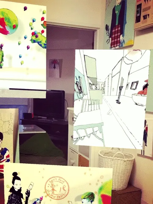 Solo exhibition in the room.